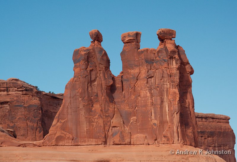 1007_350D_8099.jpg - I can't remember the official name of this formation in Arches NP, Utah, but the "Three Gossips" seems about right!